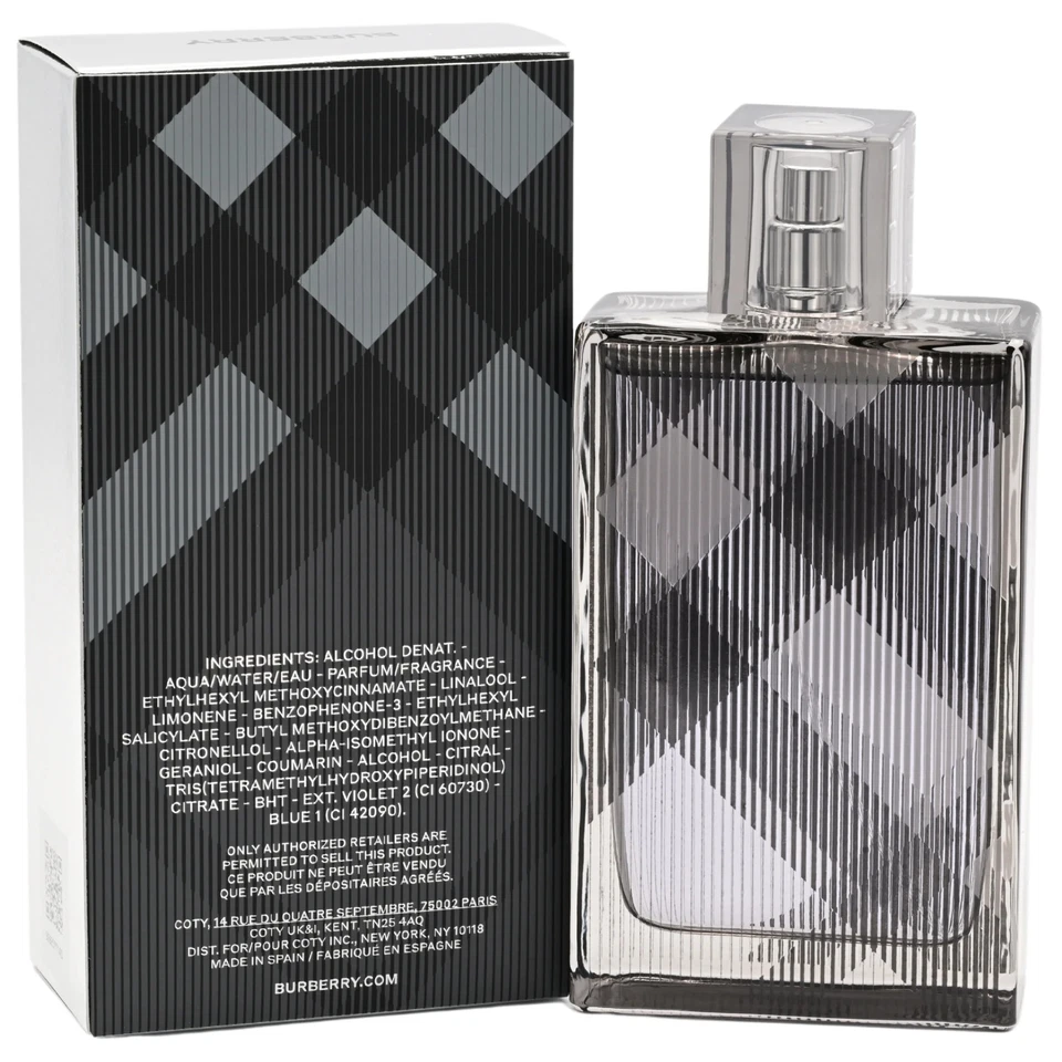 BURBERRY BRIT FOR HIM Colonia EDT 3.3 / 3.4 oz Nuevo en Caja Foto 4 de 4