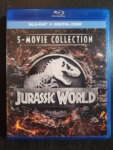 JURASSIC WORLD 5 - MOVIE COLLECTION BLU-RAY 5 DISC SET VG