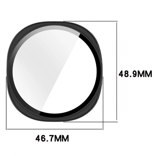 Funda Protectora con Cristal para Samsung Galaxy Watch 8 44mm Bizon Case Cover Negra - Imagen 2 de 8