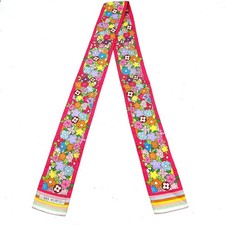 Louis Vuitton Bandana Silk 100% 120x7cm Multicolor Floral Scarf A-Condition