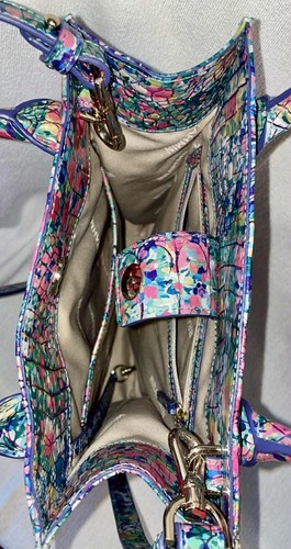 NWT Brahmin Melbourne Collection Moira Spring Ditsy Small Tote Bag Dust Bag Card - Picture 3 of 5