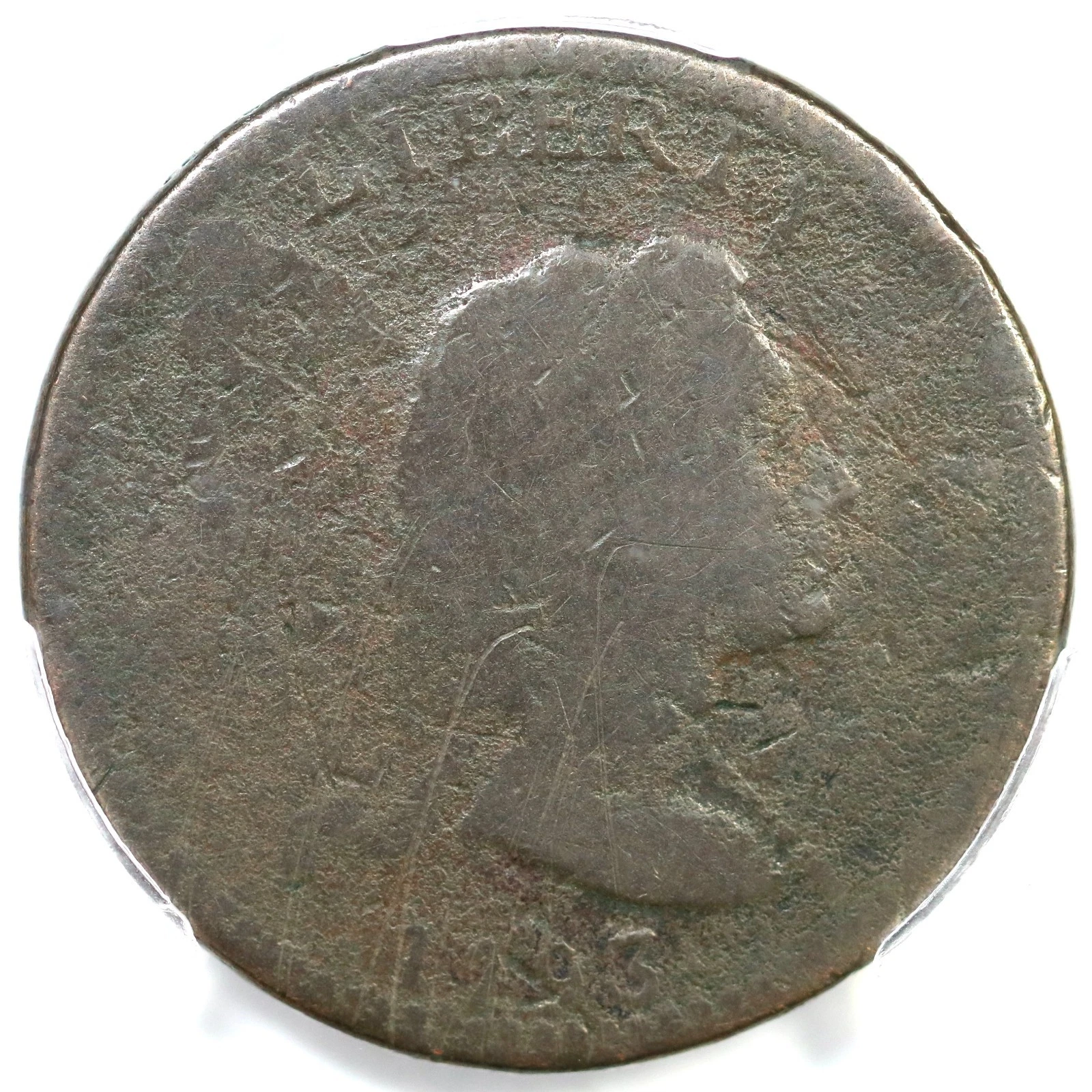 1793 S-12 R-6- PCGS AG Details Liberty Cap Large Cent Coin 1c