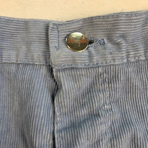 Vintage 70s Wrangler Bootcut Ribbed Corduroy Pants Trousers 30x30 Blue 5-Pocket by Wrangler, $24.01 - Photo 5