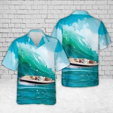 Chris Craft Launch 27 Boat Hawaiian Shirt
