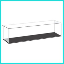 Acrylic Display Case Plastic Box Cube Storage Box Clear Small Assemble Dustpr...