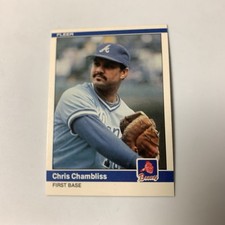 1984 Fleer Atlanta Braves Chris Chambliss