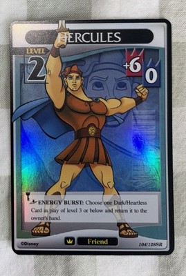 Kingdom Hearts Trading Card Game Hercules Level 2 104/128SR Foil