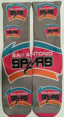 Custom San Antonio Spurs dry fit socks 