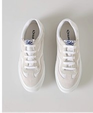 SUPERGA 2941 Revolley Colorblock Sneakers 7/ 37 1/2 Beige Lt Off White $100 NIB