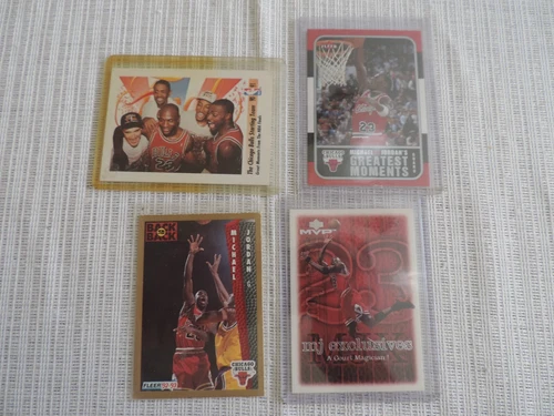 Lot of 4 Michael Jordan Cards 1991 - 2006 Fleer, Upper Deck, Skybox