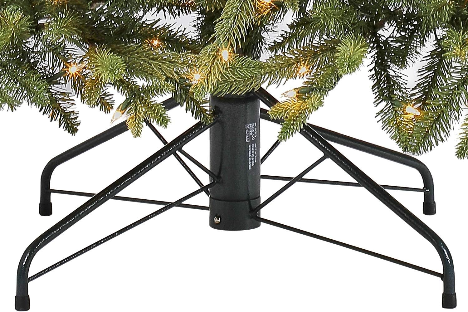 9 Ft PreLit Colorado Spruce Artificial Christmas Tree, Warm White LED