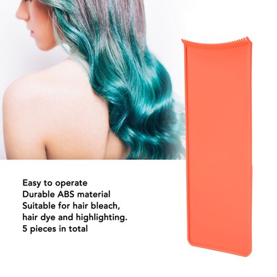 5Pcs Balayage Board 12in Long Round Teeth Safe Langlebige ABS Easy Operation