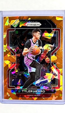 2021 2021-22 Panini Prizm Cracked Orange Ice Prizms #227 Tyler Herro Miami Heat