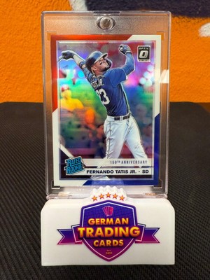 Fernando Tatis Jr. Rated Rookie RWB 042/150 - Panini Donruss Optic 2019