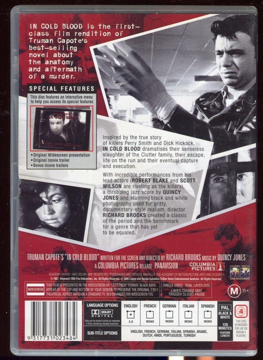 In Cold Blood (DVD) Crime Drama Region 4 Truman Capote | eBay