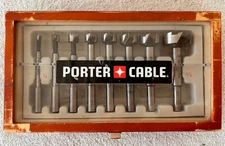 Porter Cable USA Forstner Drill Bits 3/8" Shank 1/4 3/8 1/2 5/8 3/4 7/8 1 1-3/8