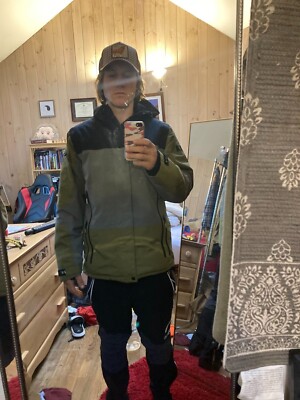 Virtika Sig. Ski Jacket Outerwear Large lightly used Olive/Grey 25kwaterproof