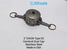 2" DIXON Type DC Camlock Dust Cap Stainless Steel Made in USA (USED).