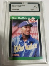 1989 Donruss Gary Sheffield The Rookies Box Set Base 1 Graded Card 8 NM-MT SSP