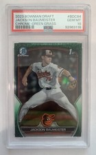 2023 Bowman Draft Chrome-Jackson Baumeister #BDC84-Green Grass #53/99 PSA 10 B26