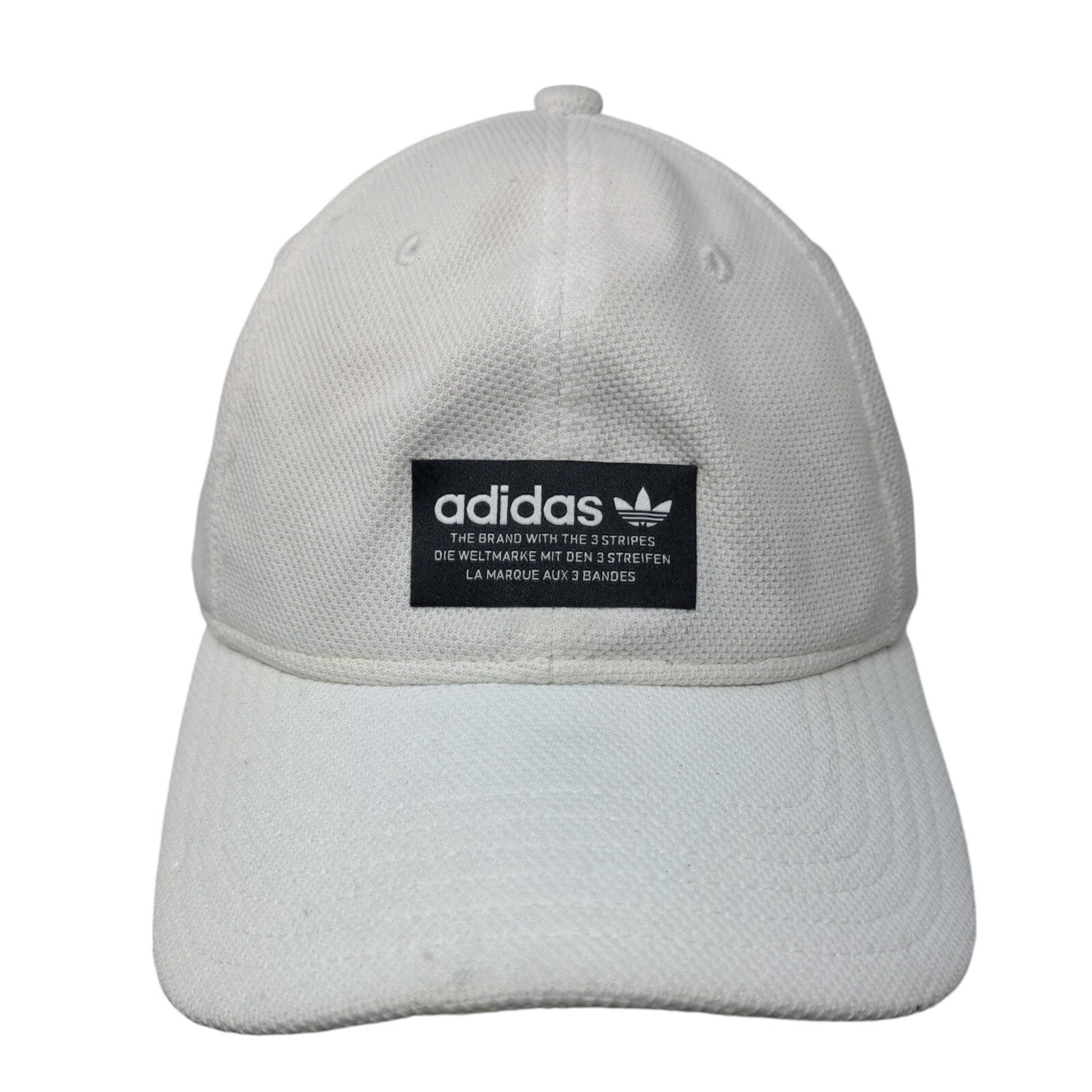 Adidas Patch Strapback Hat White OSFM Adjustable … - image 1