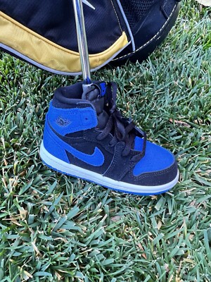 Nike Air Jordan 1 High OG Black Blue Golf Clubs Putter Head Cover NEW