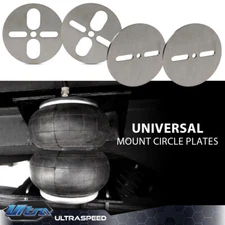 4x Universal Air Ride Mount Plates Upper Lower Dual or Single Port 2500 2600 Bag