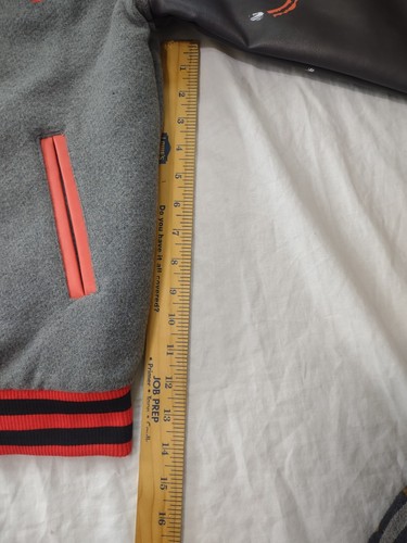 Brand X Terminator Movie Varsity Jacket NWT Size Y Large Embroidered Terminated - Picture 15 of 16