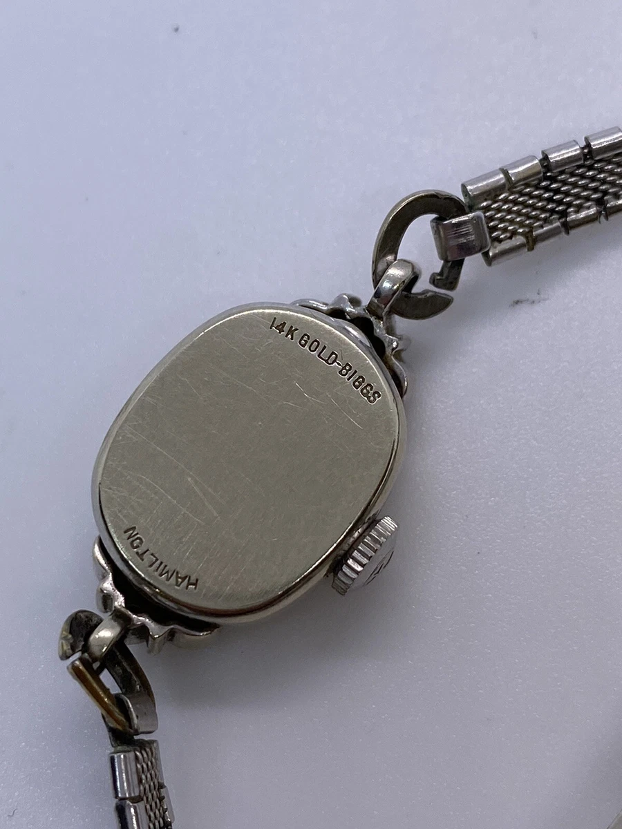 Hamilton watch 14k store gold biggs