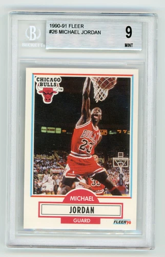 1990 Fleer Jordan BGS 9