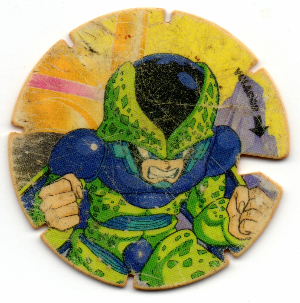 CELULA JR. #22 TAZO DRAGON BALL Z TAZOS BOLA DE DRAGON 1989 MATUTANO