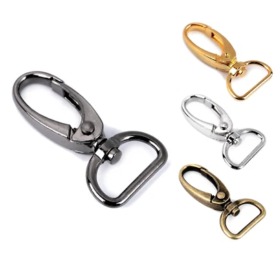 Taschenkarabiner 20mm Gold, Silber, Schwarz, Altmessing - 2 / 6 / 10 / 20 Stk. - Bild 1 von 4