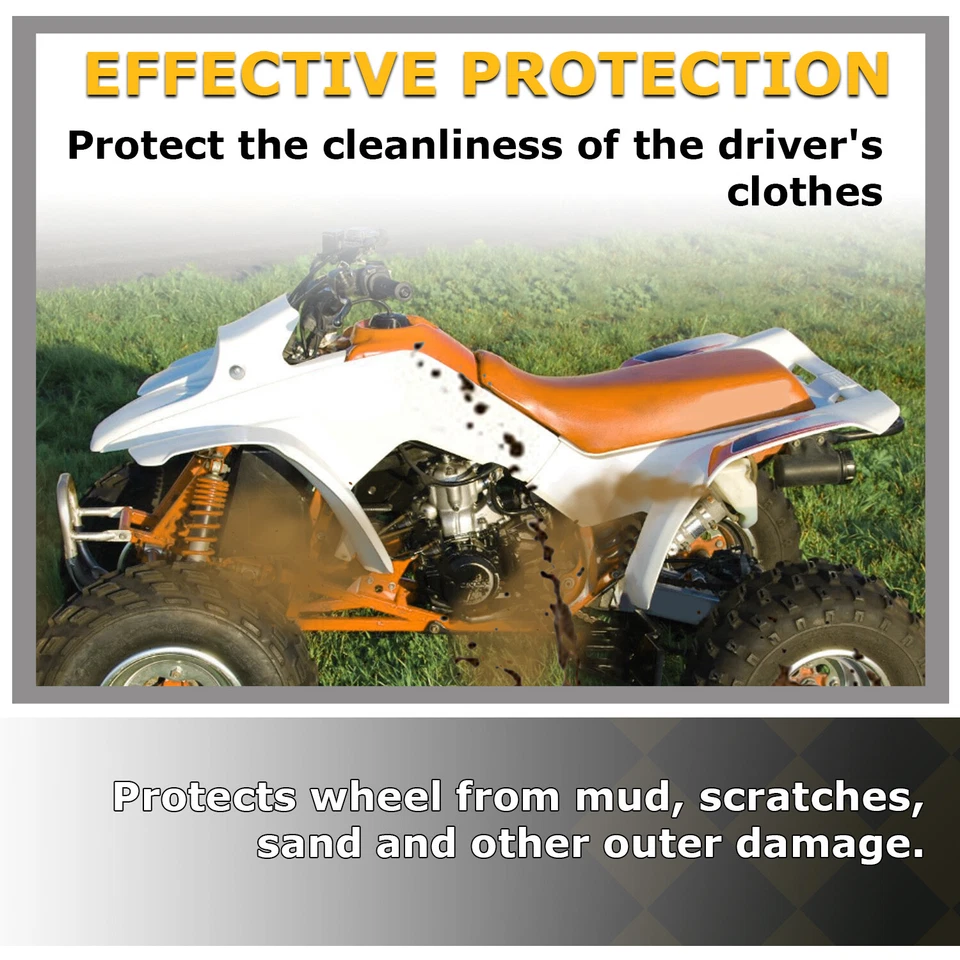 Kit guardabarros delantero y trasero de plástico para Honda FourTrax 250 TRX250R 1986-1989 Foto 4 de 4