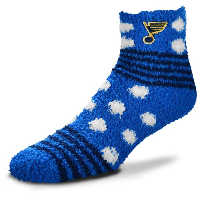 St.Louis Blues Hockey Homegator Blue Navy & White Fuzzy Socks eBay