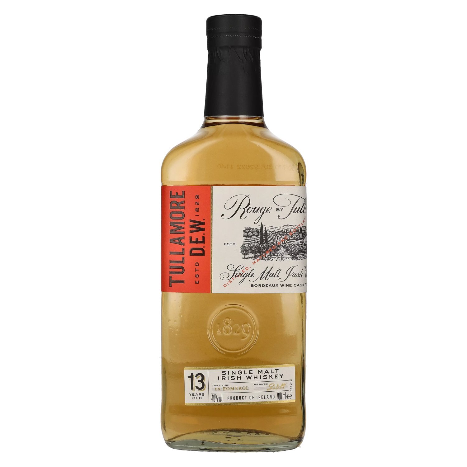 Tullamore D.E.W. ROUGE 13 Years Old Single Malt Irish Whiskey