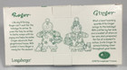 Longaberger Pewter Ornaments Roger Ginger Gingerbread Siblings Christmas Set 2