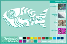 TRIBAL FISH cut vinyl decal #1 car truck window Fishing stickers