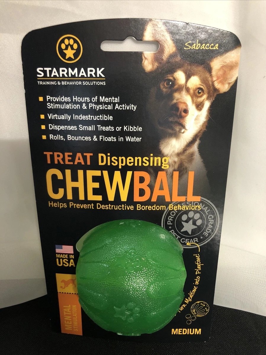 Starmark Treat Dispensing Chew Ball, Medium