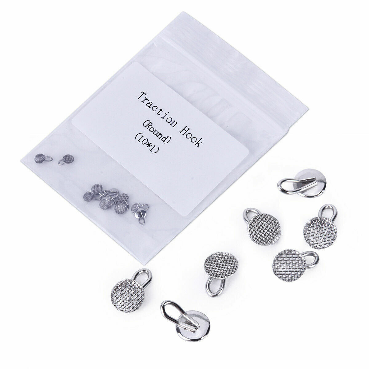 30 Pcs Dental Orthodontic Traction Hook Bondable 3mm Round Type Caplin