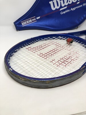 Wilson Graphite Aggressor 95, 4 2/3 / L4 w/Cover Tennis Racket 🚚FREE📦 13oz