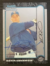1999 Bowman Chrome #405 Kevin Eberwein San Diego Padres Signed Card Autographed