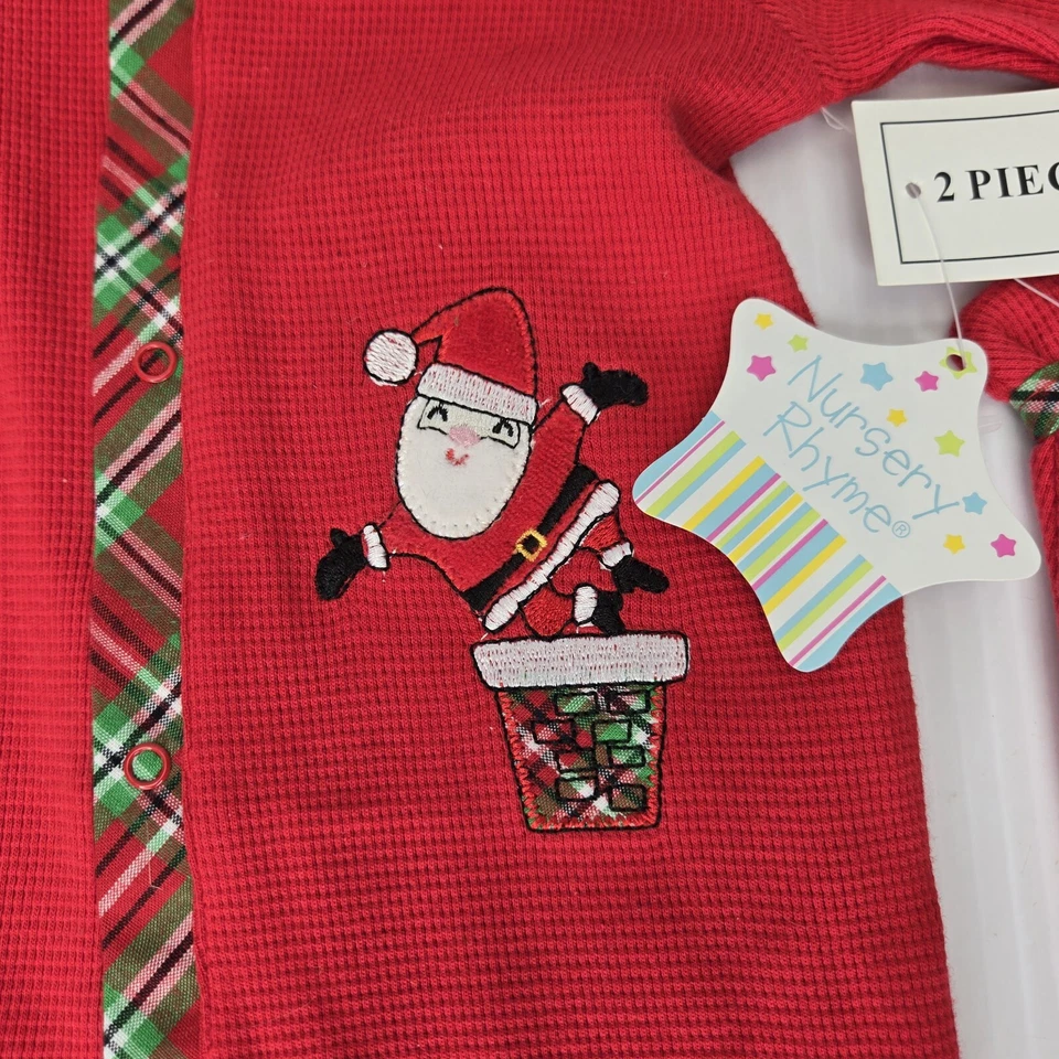 Pijama Footie Bebé Navidad Con Sombrero Inspirado De Colección Papá Noel 3-6 meses Nuevo Con Etiquetas Foto 4 de 4