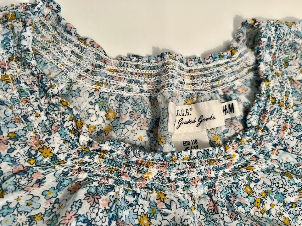 Blusa Top H&M Niñas Talla 4/5 XS Suave Calzoncillo Ligero Foto 4 de 4