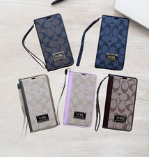 Hot For iPhone 15 14 13 12 11 Luxury Shockproof Designer Leather Wallet Card Cas