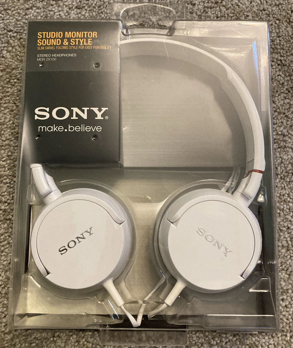 Sony MDR-ZX100 White Headphones for sale | eBay