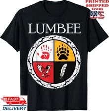 Lumbee Tribe Native American Medicine Wheel T-Shirt , Unisex  Tee