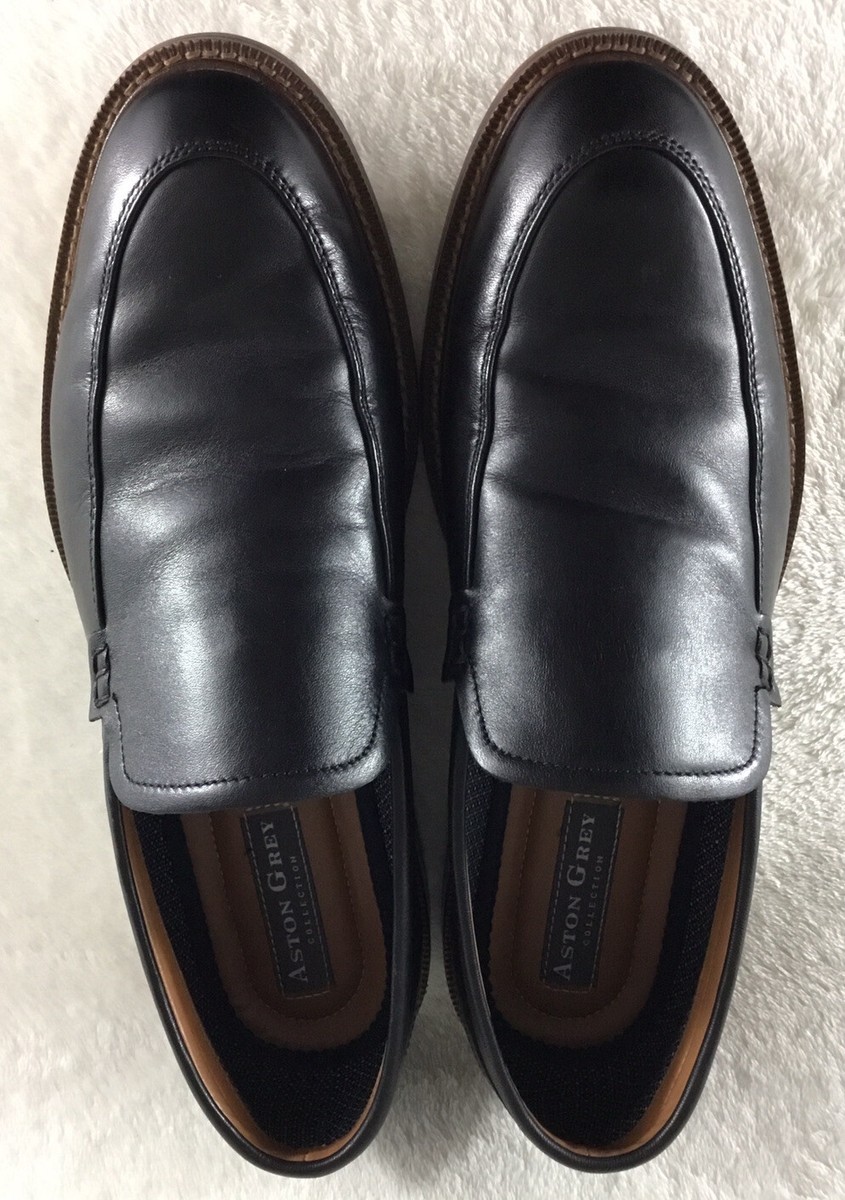 Men ASTON GREY Black Suede Leather Slip On Loafer Shoes Sz 10 Aston Grey | Shoes | Men Aston Grey Black Suede Leather Slip  main image 2