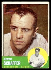 1963 Topps Jimmie Schaffer #81 Chicago Cubs Baseball Card