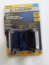 Lux Pro 180 Lumen LED Work Light Flashlight Directional Magnet Waterproof 2pk 🆕