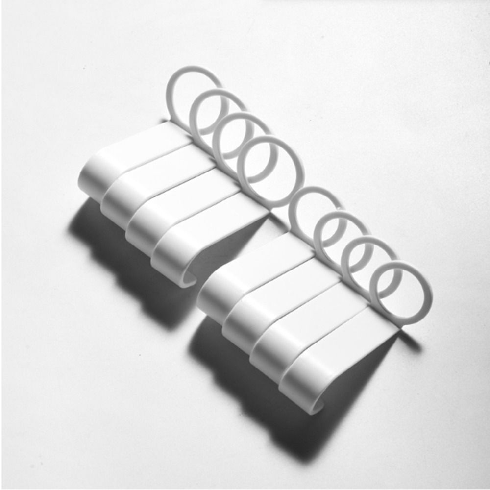 8Pcs White Shower Gel Hanging Rack Hanging Bottle Hanger Hook Kitchen
